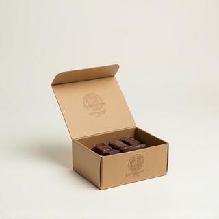 Eine umweltfreundliche, biologisch abbaubare Geschenkbox für Schokolade